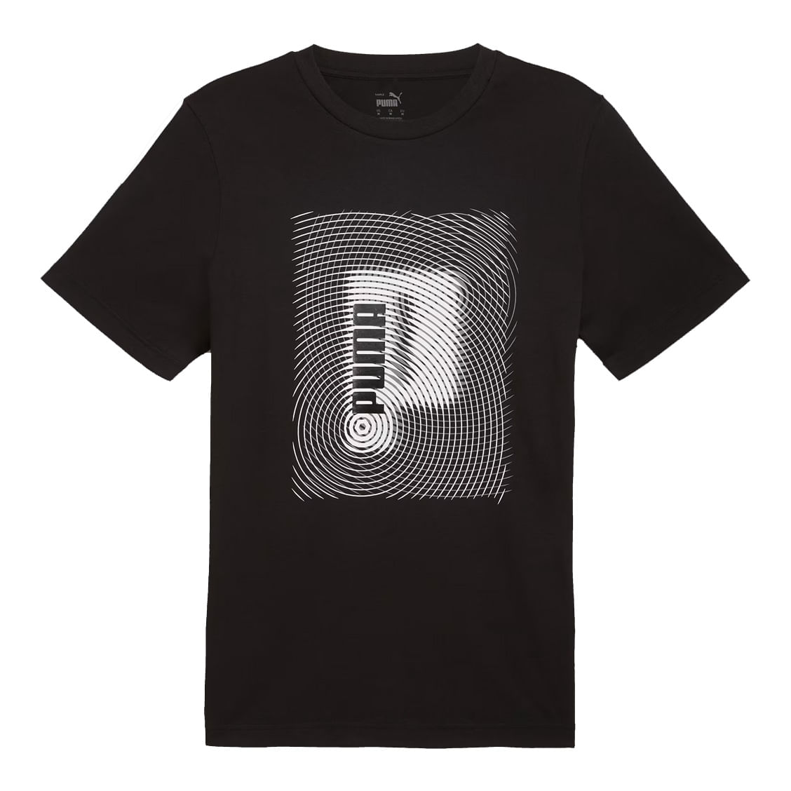 Puma Camiseta 683212-01 M GRAPHICS EXECUTION Preto. Algodao -1-